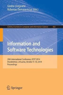 Information and Software Technologies 1