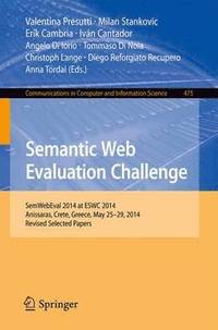 bokomslag Semantic Web Evaluation Challenge