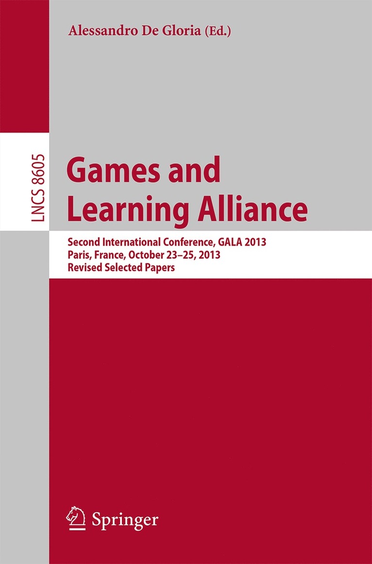 Alessandro De Gloria - Games and Learning Alliance, Häftad