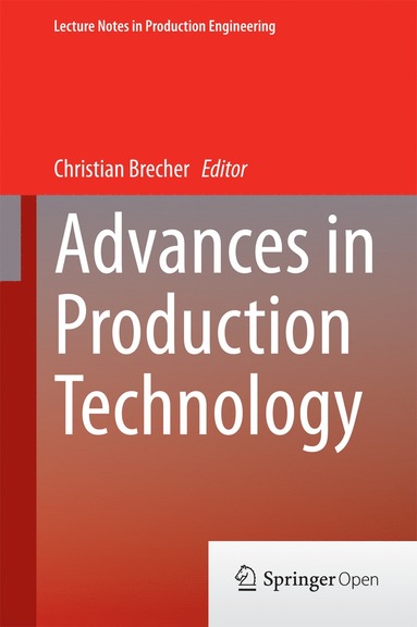 bokomslag Advances in Production Technology