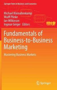bokomslag Fundamentals of Business-to-Business Marketing