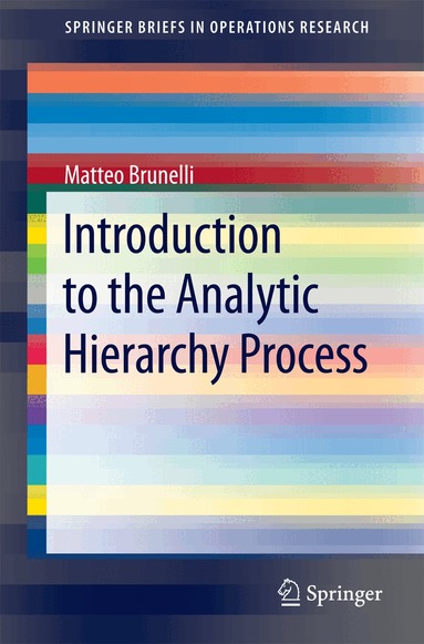 Matteo Brunelli - Introduction to the Analytic Hierarchy Process, Häftad