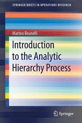 Introduction to the Analytic Hierarchy Process 1