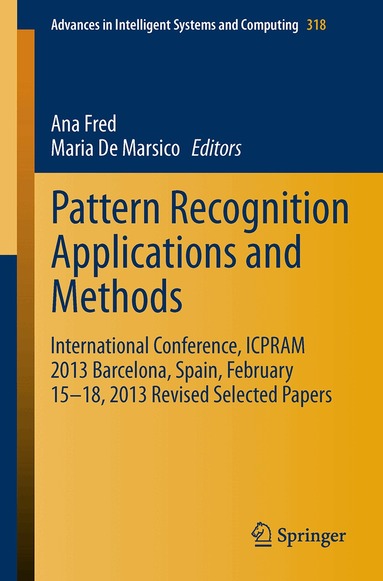 Ana Fred, Maria De Marsico - Pattern Recognition Applications and Methods, Häftad
