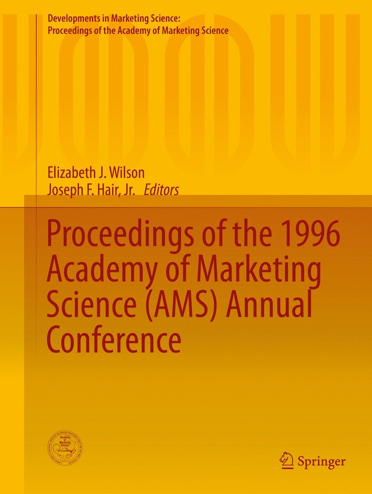 Elizabeth J. Wilson, Joseph F. Hair, Jr., Joseph F. Hair Jr, Jr. Hair - Proceedings of the 1996 Academy of Marketing Science (AMS) Annual Conference, Inbunden