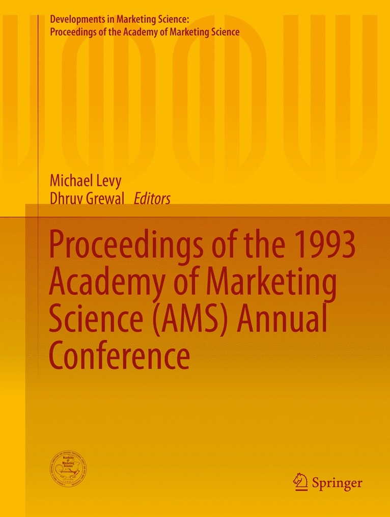 Michael Levy, Dhruv Grewal - Proceedings of the 1993 Academy of Marketing Science (AMS) Annual Conference, Inbunden