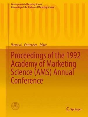 bokomslag Proceedings of the 1992 Academy of Marketing Science (AMS) Annual Conference