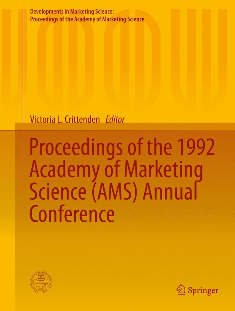 Victoria L. Crittenden - Proceedings of the 1992 Academy of Marketing Science (AMS) Annual Conference, Inbunden