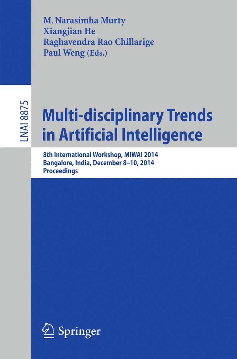 Multi-disciplinary Trends in Artificial Intelligence 1