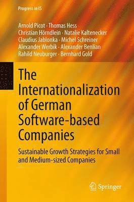 bokomslag The Internationalization of German Software-based Companies