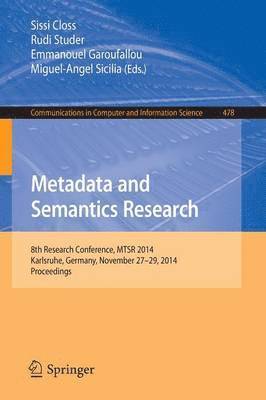 bokomslag Metadata and Semantics Research