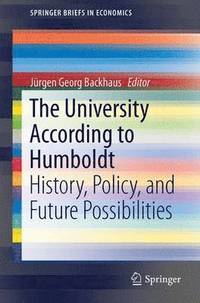 bokomslag The University According to Humboldt