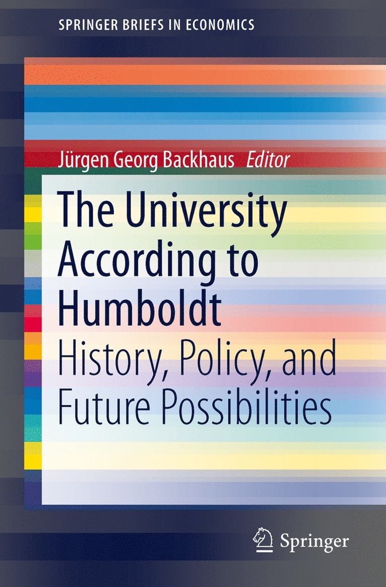 Jürgen Georg Backhaus - University According to Humboldt, Häftad