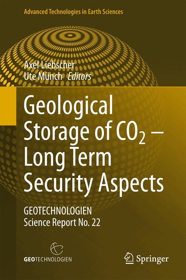 Axel Liebscher, Ute Münch - Geological Storage of CO2 – Long Term Security Aspects, Inbunden