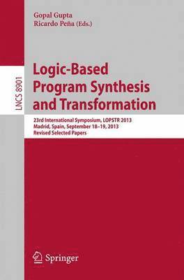 Logic-Based Program Synthesis and Transformation 1