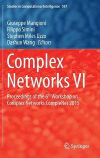 bokomslag Complex Networks VI
