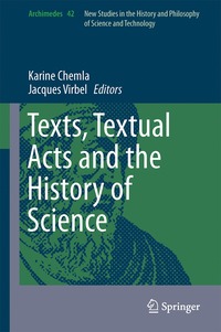 bokomslag Texts, Textual Acts and the History of Science