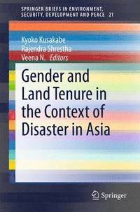 bokomslag Gender and Land Tenure in the Context of Disaster in Asia