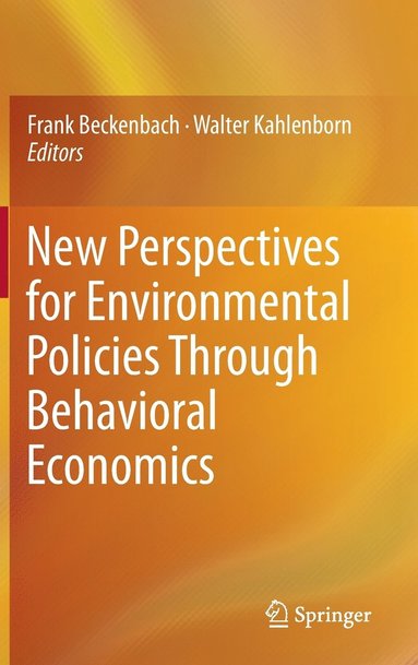 bokomslag New Perspectives for Environmental Policies Through Behavioral Economics