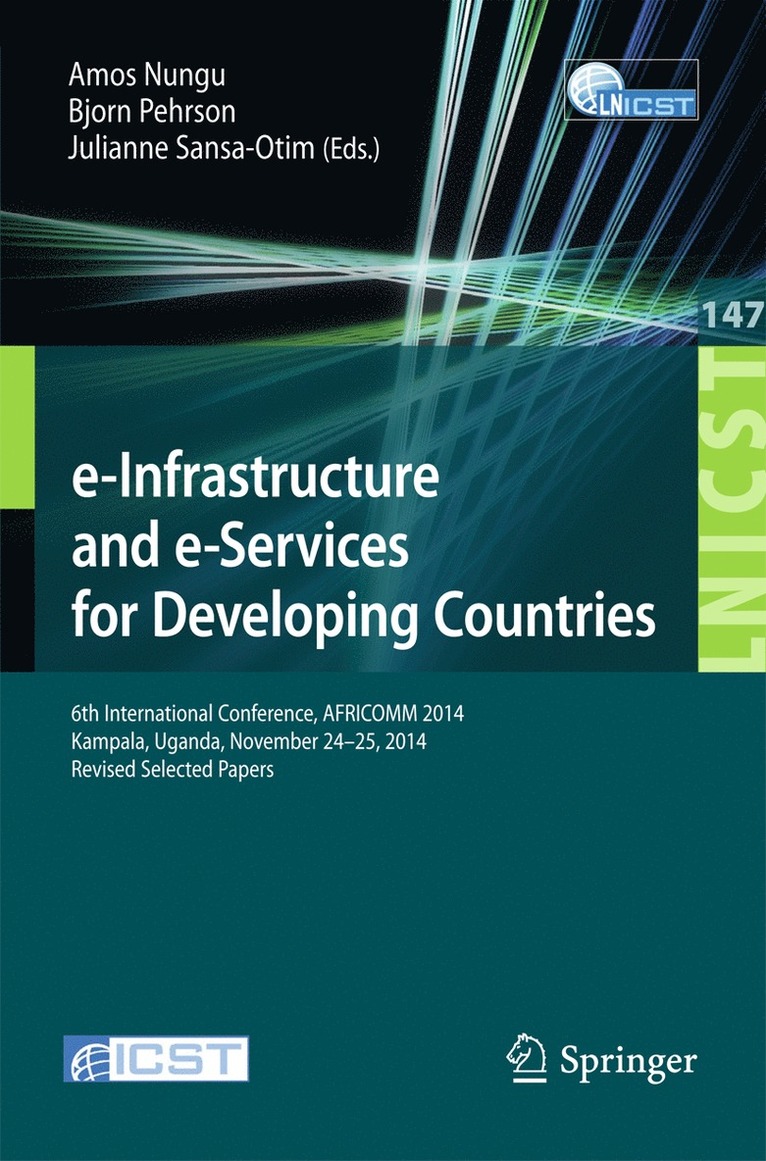 Amos Nungu, Bjorn Pehrson, Julianne Sansa-Otim - e-Infrastructure and e-Services for Developing Countries, Häftad