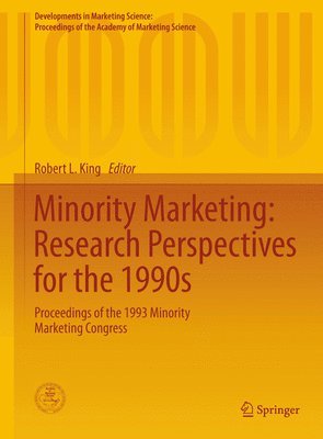 bokomslag Minority Marketing: Research Perspectives for the 1990s