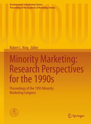 bokomslag Minority Marketing: Research Perspectives for the 1990s