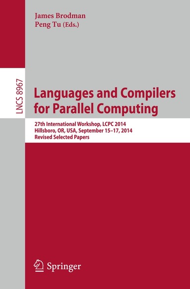 James Brodman, Peng Tu - Languages and Compilers for Parallel Computing, Häftad