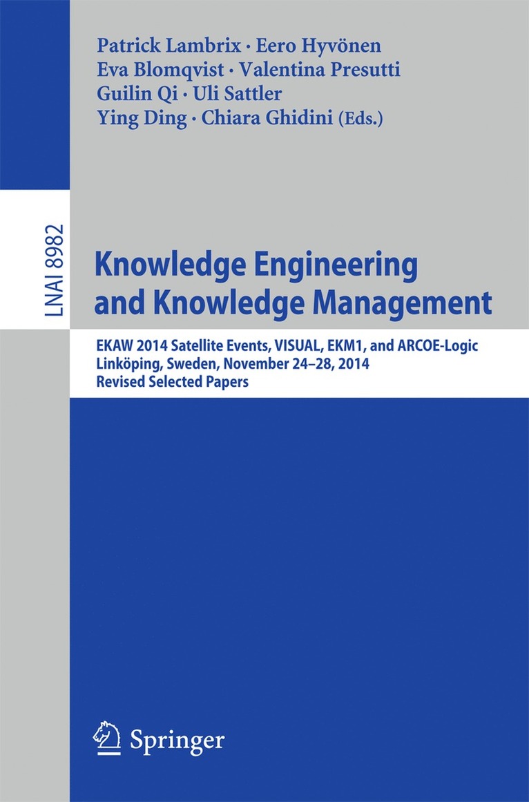 Patrick Lambrix, Eero Hyvönen, Eva Blomqvist, Valentina Presutti, Guilin Qi, Uli Sattler, Ying Ding, Chiara Ghidini, Eero Hyvonen - Knowledge Engineering and Knowledge Management, Häftad