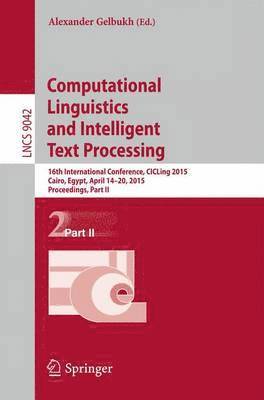 Alexander Gelbukh - Computational Linguistics and Intelligent Text Processing, Häftad