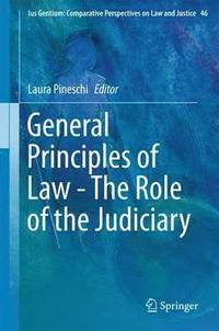 bokomslag General Principles of Law - The Role of the Judiciary