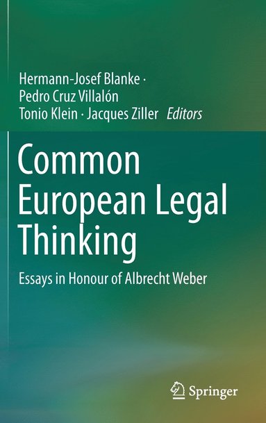 bokomslag Common European Legal Thinking