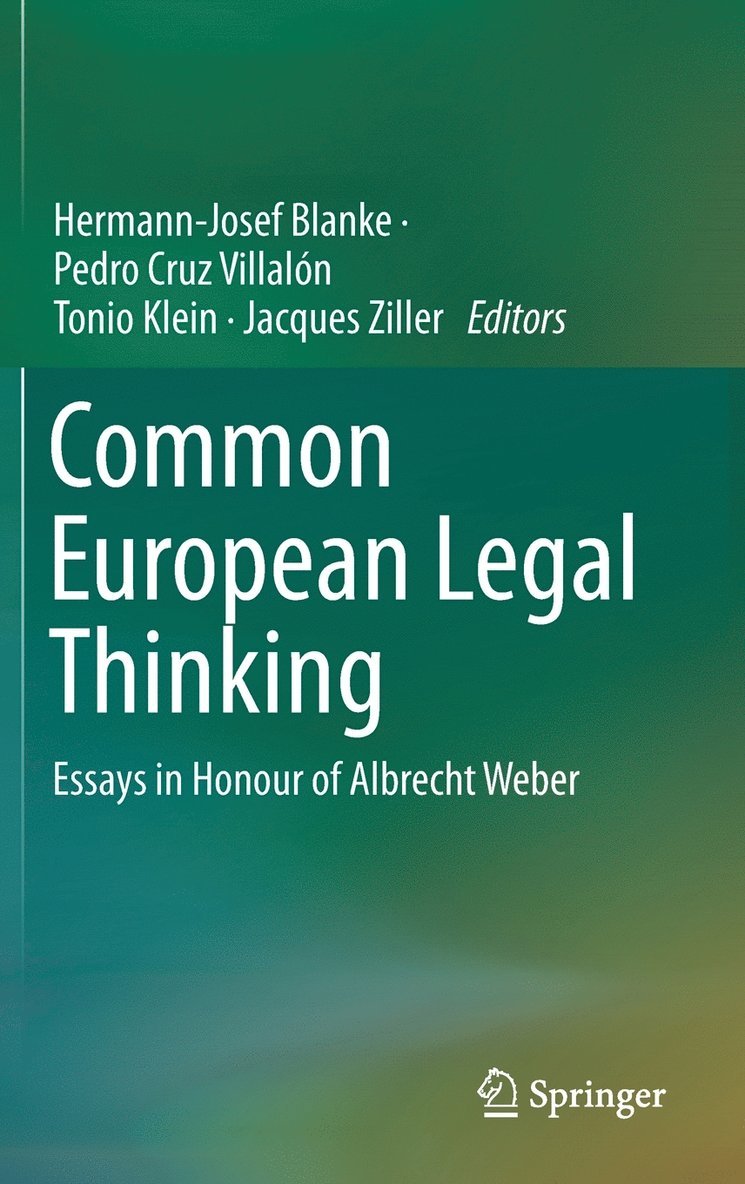 Common European Legal Thinking 1
