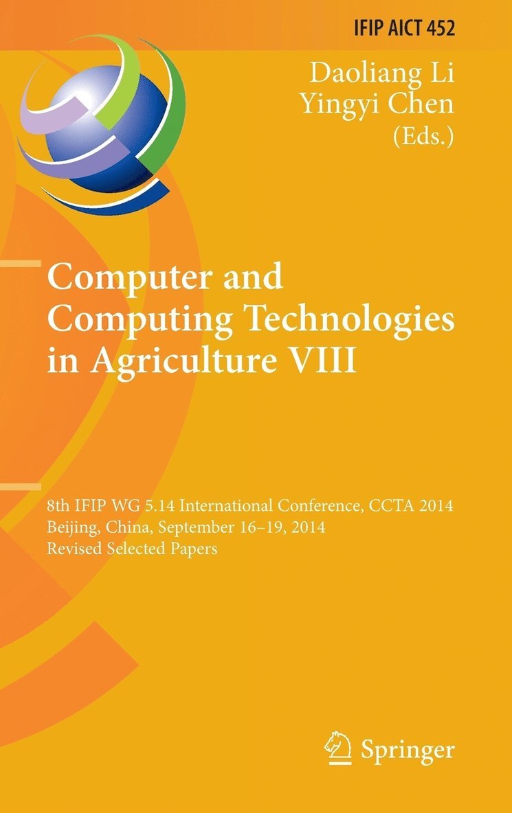 Computer and Computing Technologies in Agriculture VIII 1