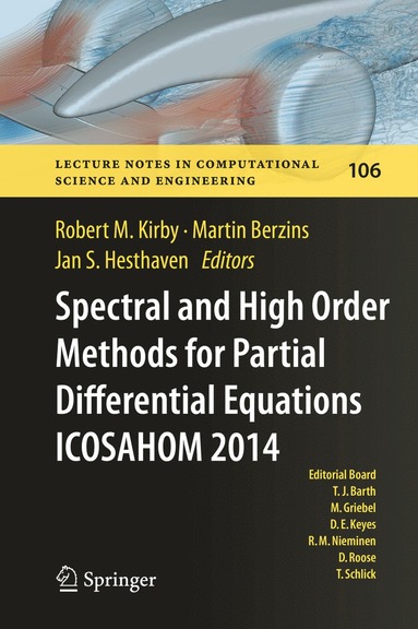 bokomslag Spectral and High Order Methods for Partial Differential Equations ICOSAHOM 2014