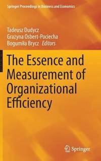 bokomslag The Essence and Measurement of Organizational Efficiency