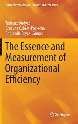 The Essence and Measurement of Organizational Efficiency 1