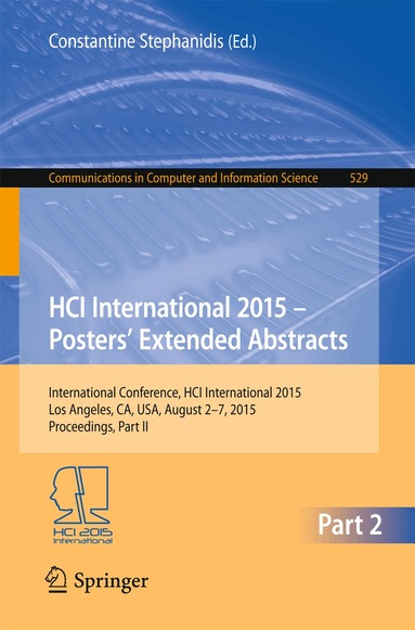 Constantine Stephanidis - HCI International 2015 - Posters’ Extended Abstracts, Häftad