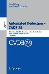 bokomslag Automated Deduction - CADE-25