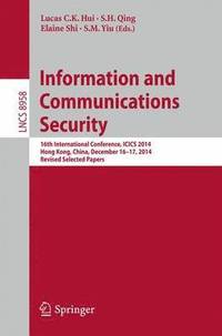 bokomslag Information and Communications Security