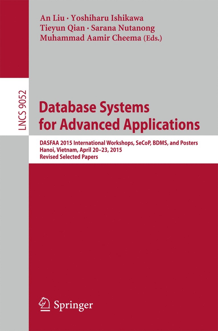 Database Systems for Advanced Applications 1