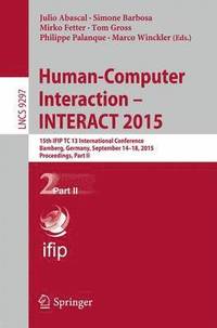 bokomslag Human-Computer Interaction  INTERACT 2015