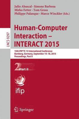 bokomslag Human-Computer Interaction - INTERACT 2015