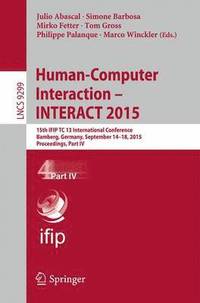 bokomslag Human-Computer Interaction - INTERACT 2015