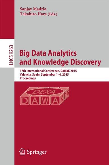 Sanjay Madria, Takahiro Hara - Big Data Analytics and Knowledge Discovery, Häftad