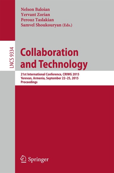 Nelson Baloian, Yervant Zorian, Perouz Taslakian, Samvel Shoukouryan - Collaboration and Technology, Häftad