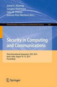 bokomslag Security in Computing and Communications