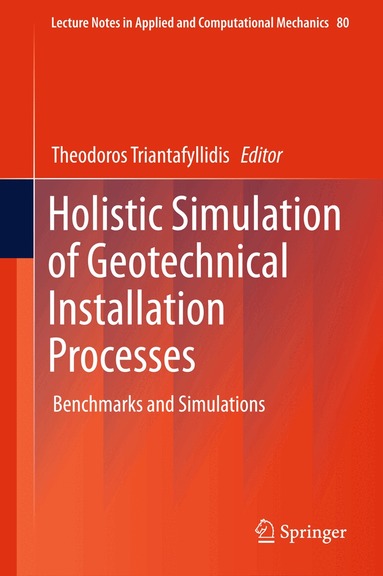 Theodoros Triantafyllidis - Holistic Simulation of Geotechnical Installation Processes, Inbunden