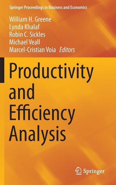 bokomslag Productivity and Efficiency Analysis