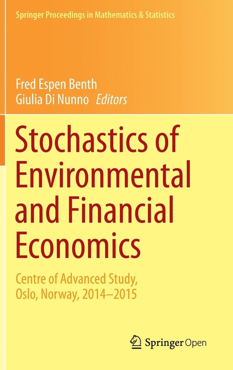 Stochastics of Environmental and Financial Economics 1