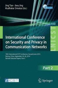 bokomslag International Conference on Security and Privacy in Communication Networks